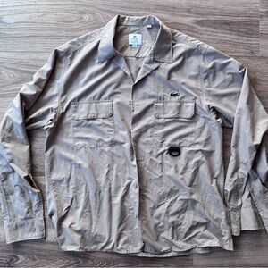 Lacoste Men's Beige fishing style shirt/jacket M/L 41